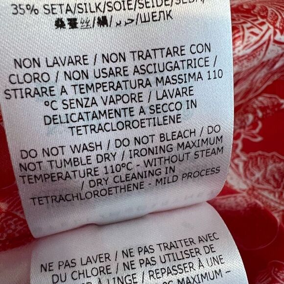 Stella McCartney Mushroom-Print Cap-Sleeve Mini Dress Size 40 (M/8) - Picture 10 of 12